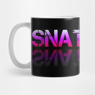 Snatched - Graphic Typography - Funny Humor Sarcastic Slang Saying - Pink Gradient Mug